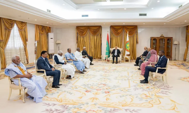 غزواني يستقبل ممثلي الكونفدراليات المهنية بالقصر الرئاسية