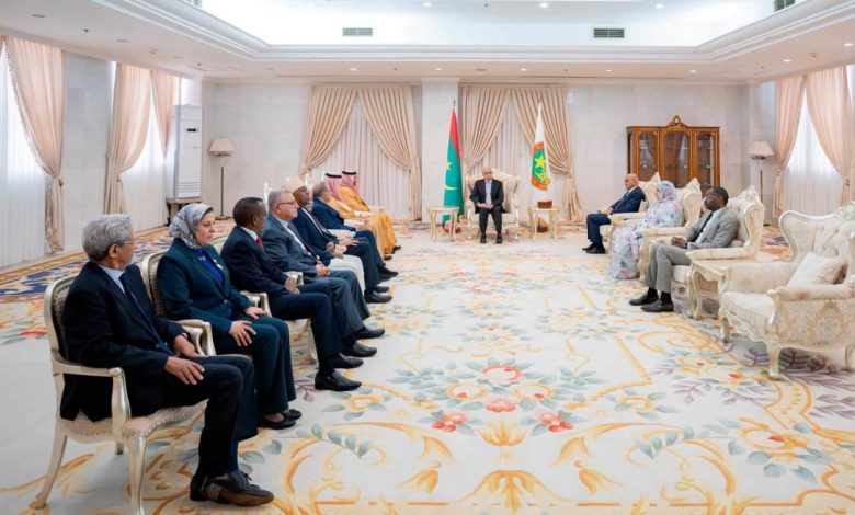 الرئيس غزواني يستقبل رؤساء جمعيات الهلال الأحمر العربية في نواكشوط