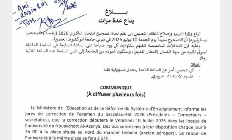 وزارة التربية تستدعي مصححي الباكالوريا غدا الجمعة