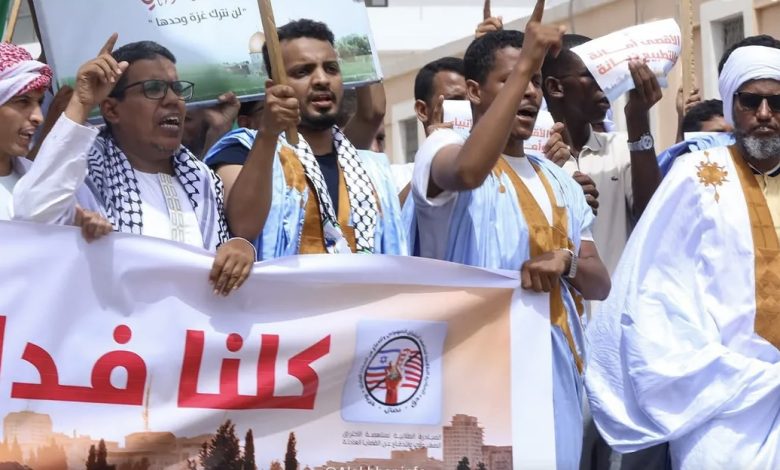 مسيرة بنواكشوط تنديدا باقتحام المسجد الأقـ.ـصى