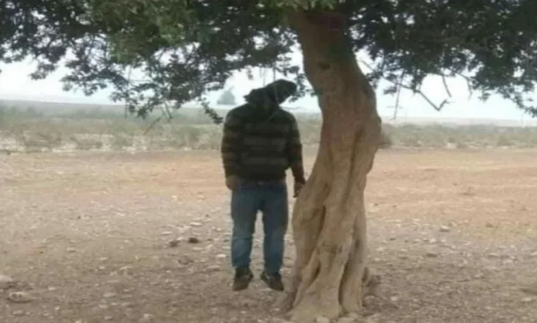 تيري الزمور : العثور على جثة شاب معلقة بشجرة