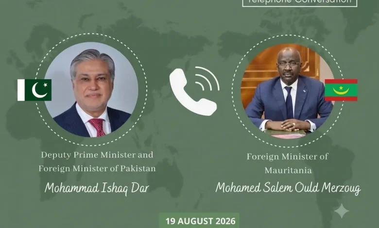 اتصال هاتفي بين وزيري خارجية موريتانيا و الباكستان